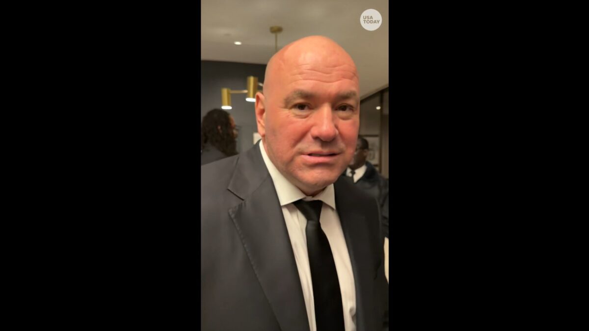 Dana White wearing a suit