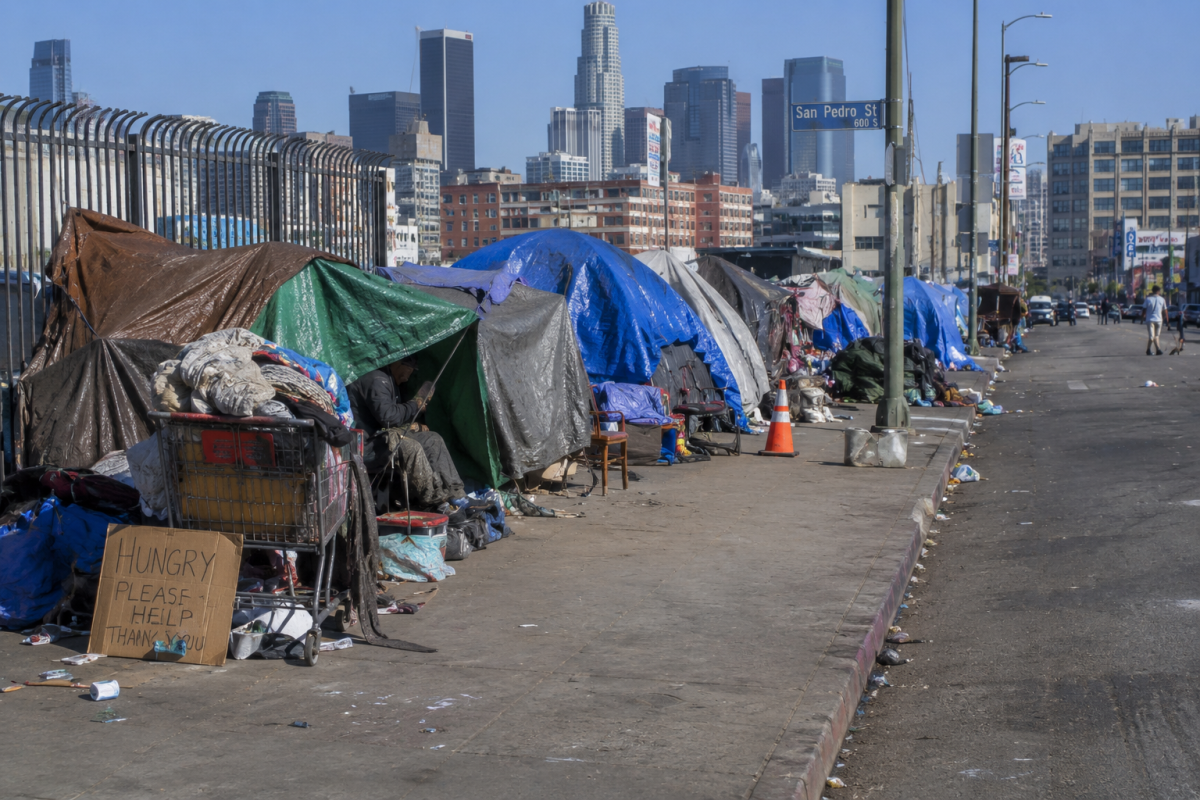 Homeless encampment in Los Angeles