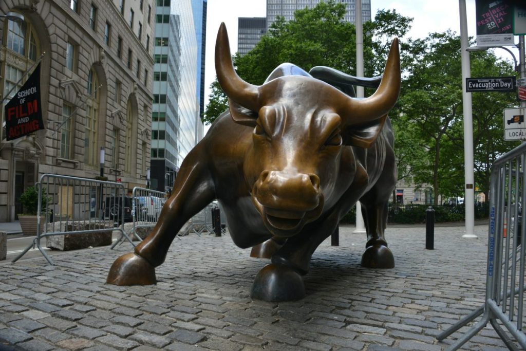 Charging Bull statue in NYC