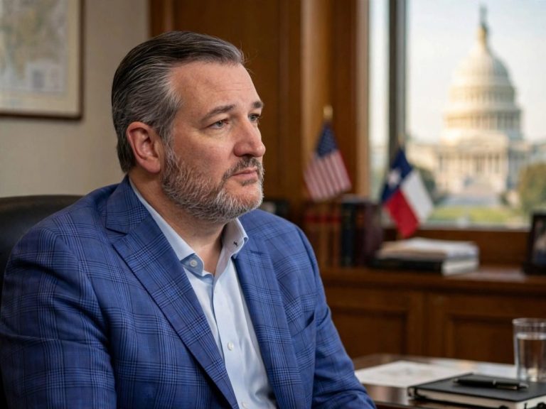 Ted Cruz and JD Vance in a political dispute over 2028 presidential speculation