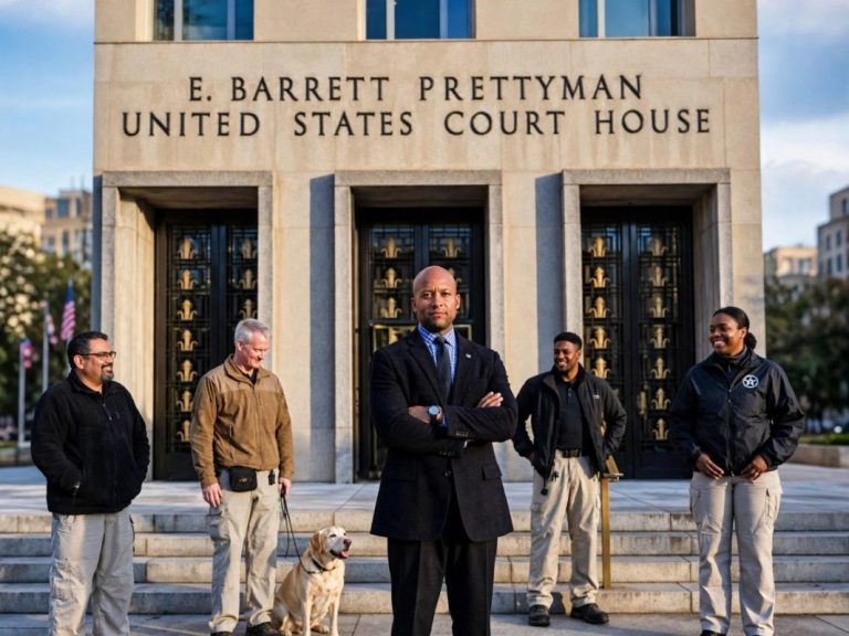Security response at the Fred D. Thompson U.S. Courthouse in Nashville after an armed man’s gun failed
