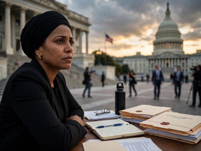 Ilhan Omar coverage involving a federal search warrant and investigation