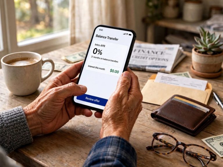 Credit card statement and balance transfer information