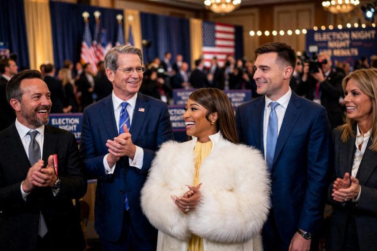 Nicki Minaj joins President Trump onstage at a Michigan rally